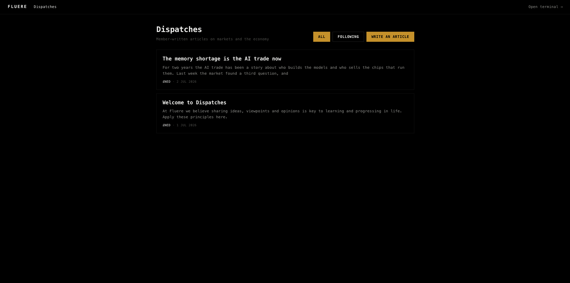 Dispatches